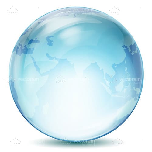 Glossy Blue Globe